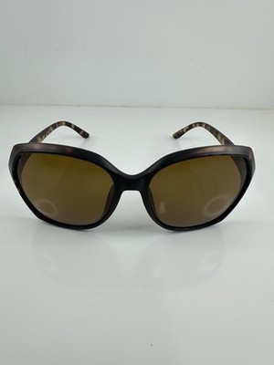 Suncloud Polarized Sunglasses Womens Brown Tortoise Cat Eye Oversized with Case