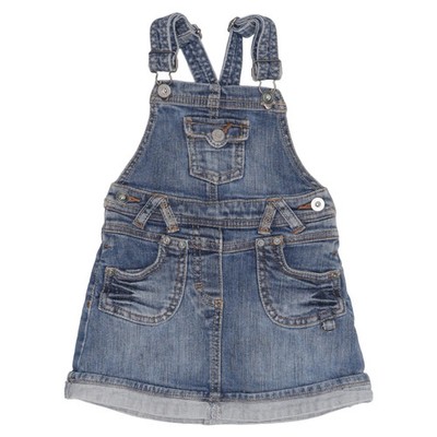 ESPRIT, Latzkleid, Größe: 92/98, Blau, Baumwolle/Elasthan, Einfarbig, Denim #3Pk