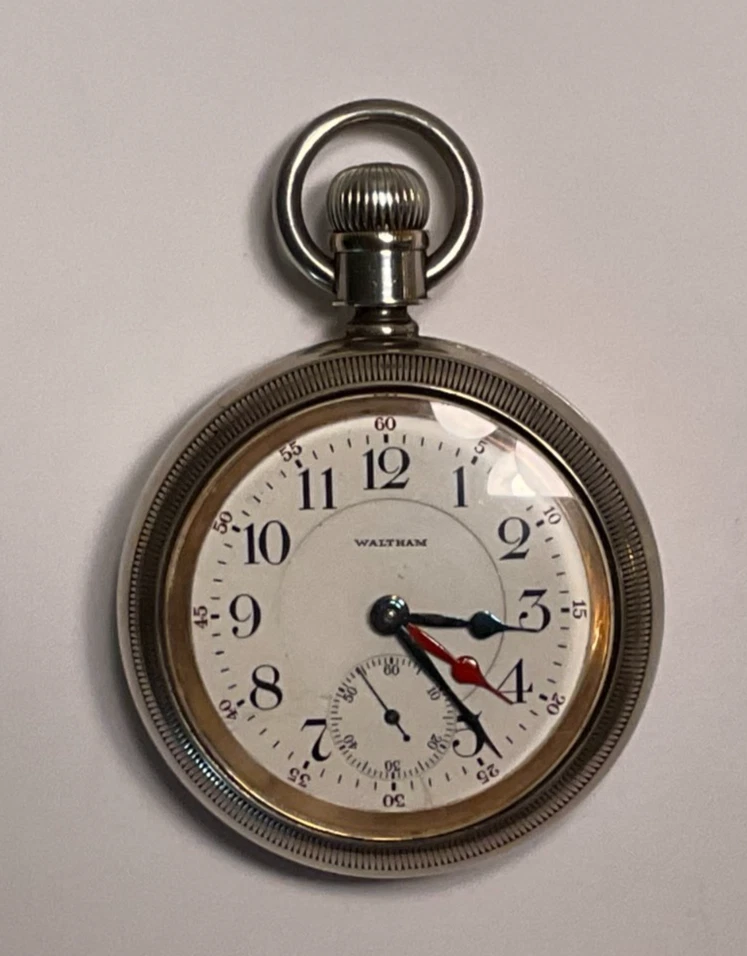 Vintage c. 1904 Vanguard Coin Silver 23 J Waltham Pocket Watch, Case #14000720 - Image 2 of 4