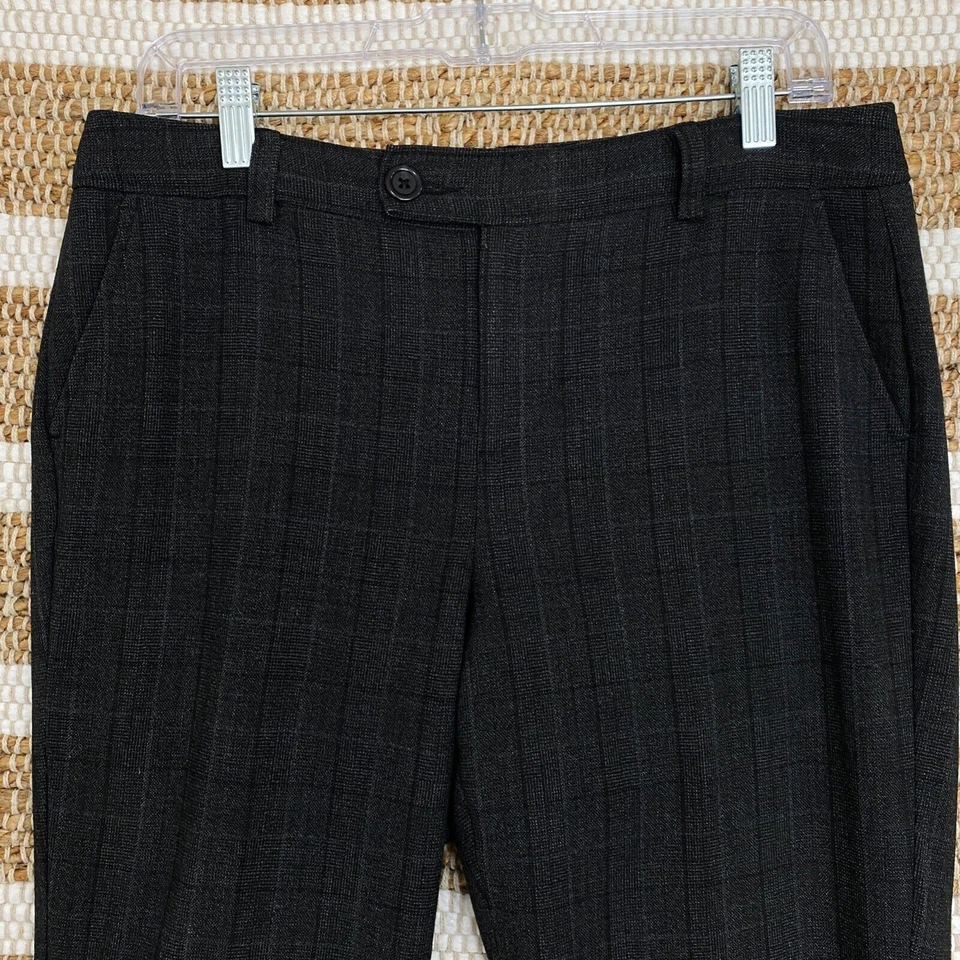 Bass Heritage Fit Women's Dress Pants Size 8 Black Plaid  - Image 3 of 4