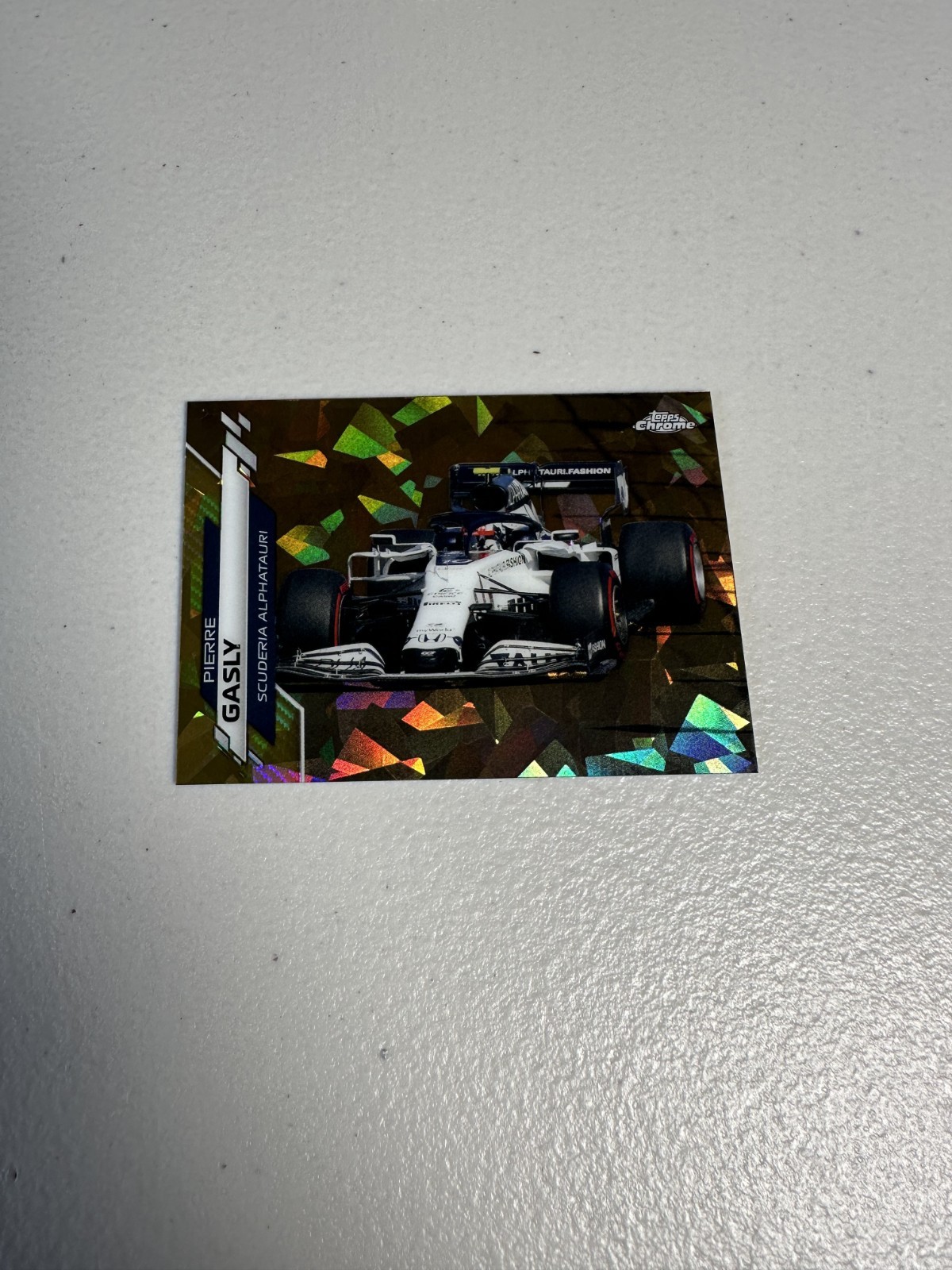 2020 TOPPS CHROME SAPPHIRE F1 #31 PIERRE GASLY RC GOLD REFRACTOR /50
