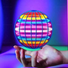 LED Flying Orb Ball Boomerang Spinner Magic UFO Hover Toy Rechargeable Kids Gift