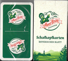 *** Brauerei Schafkopf Spielkarten Auer Bräu Rosenheim ***