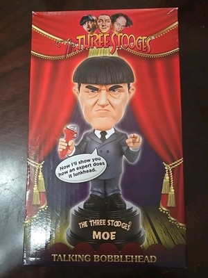The Three Stooges Collectible Bobblehead Talking Moe Beeline C3 Entertainment