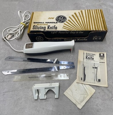 Vintage GE General Electric Slicing Knife EK-9 Wall Mount Stainless Original Box