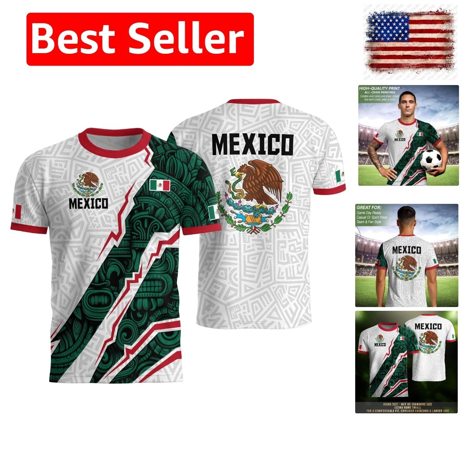 Mexico Soccer Jerseys Men, Mexican Jersey Soccer, Jersey De Mexico | Mexico s...