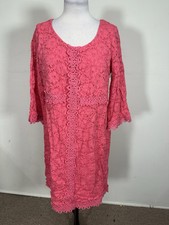 Alfani Women’s Pink Color 3/4 Sleeve Dress Size 0X
