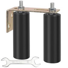 6" Gate Roller Guide with L-Bracket, Universal Adjustable Heavy Duty Sliding ...