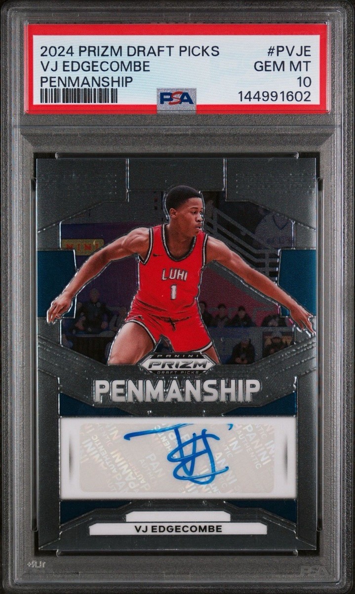 2024-25 Panini Prizm Draft Picks - Penmanship VJ Edgecombe #P-VJE