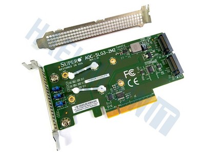 Supermicro AOC-SLG3-2M2 Dual Port M.2 Adapter für NVME SSDs PCIe x8 3.0 HBA
