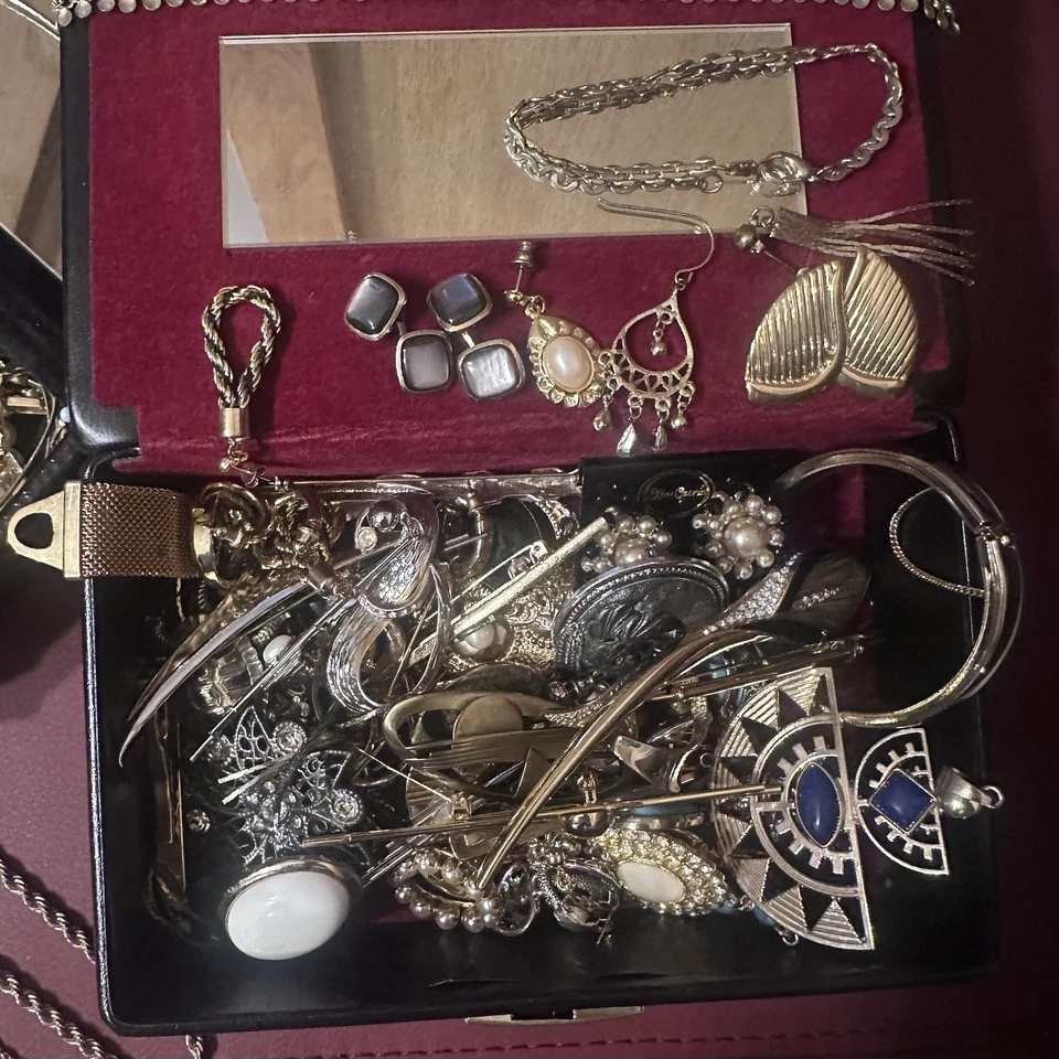 Konvolut Schmuck-über 1,0kilo-überwiegend Goldfarbend - Bild 3 von 4