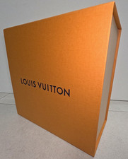 Authentic Louis Vuitton Empty Orange Magnetic Box 10.25" x 10" x 5"
