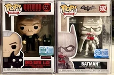 FUNKO POP HEROES set GS LE 9500 PCS Bruce Wayne & Ace 550 w/Batman 602 BLOODY