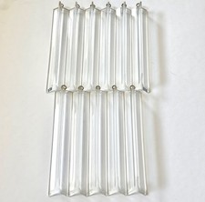 Vintage Hanging Lucite 8 Wedding Cake Chandel...