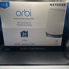 NETGEAR Orbi AX4200 4200 Mbps 4 Port 10/100/1000 Mbps Wireless Router...