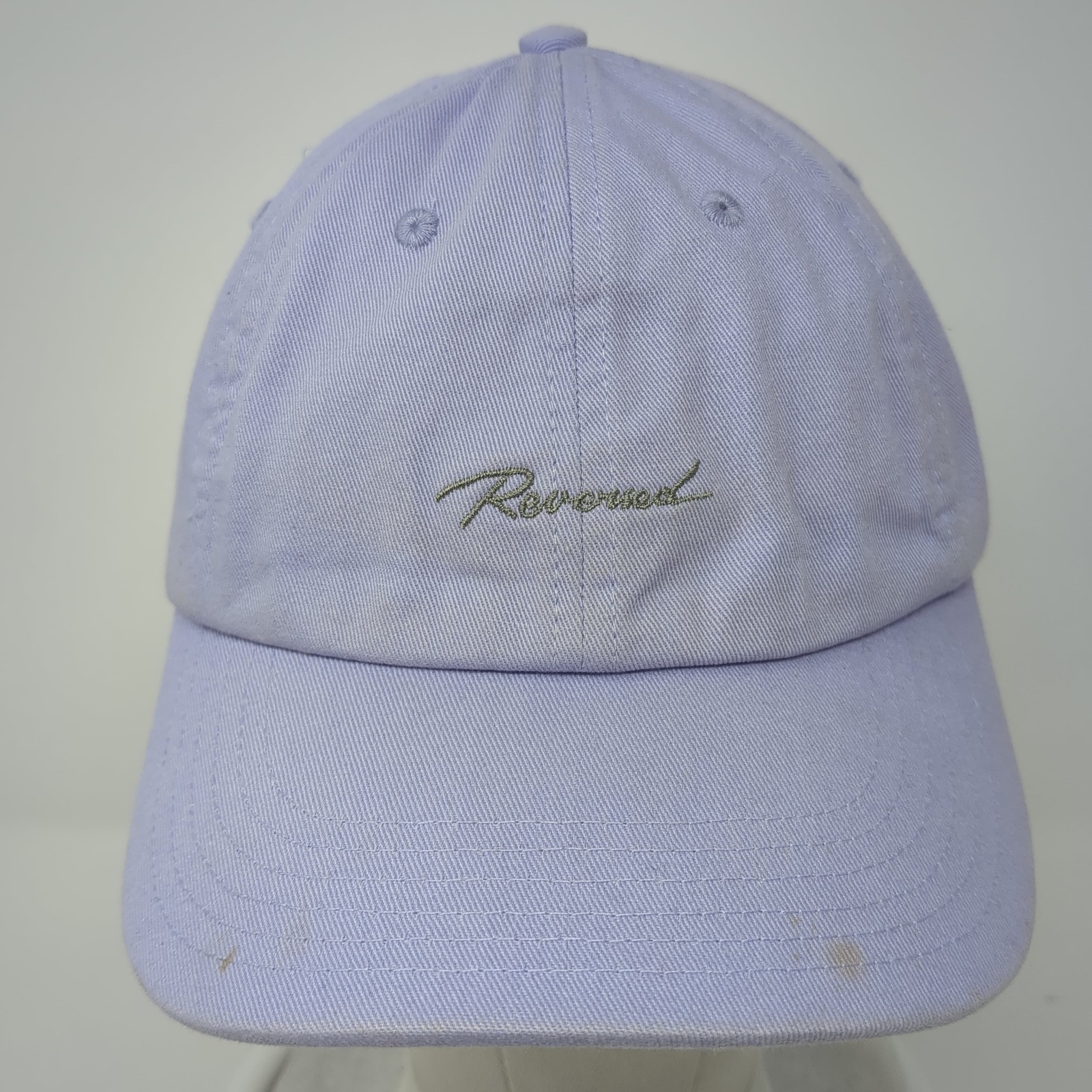 Reversed Slideback Baseball Cap Solid Purple One … - image 2