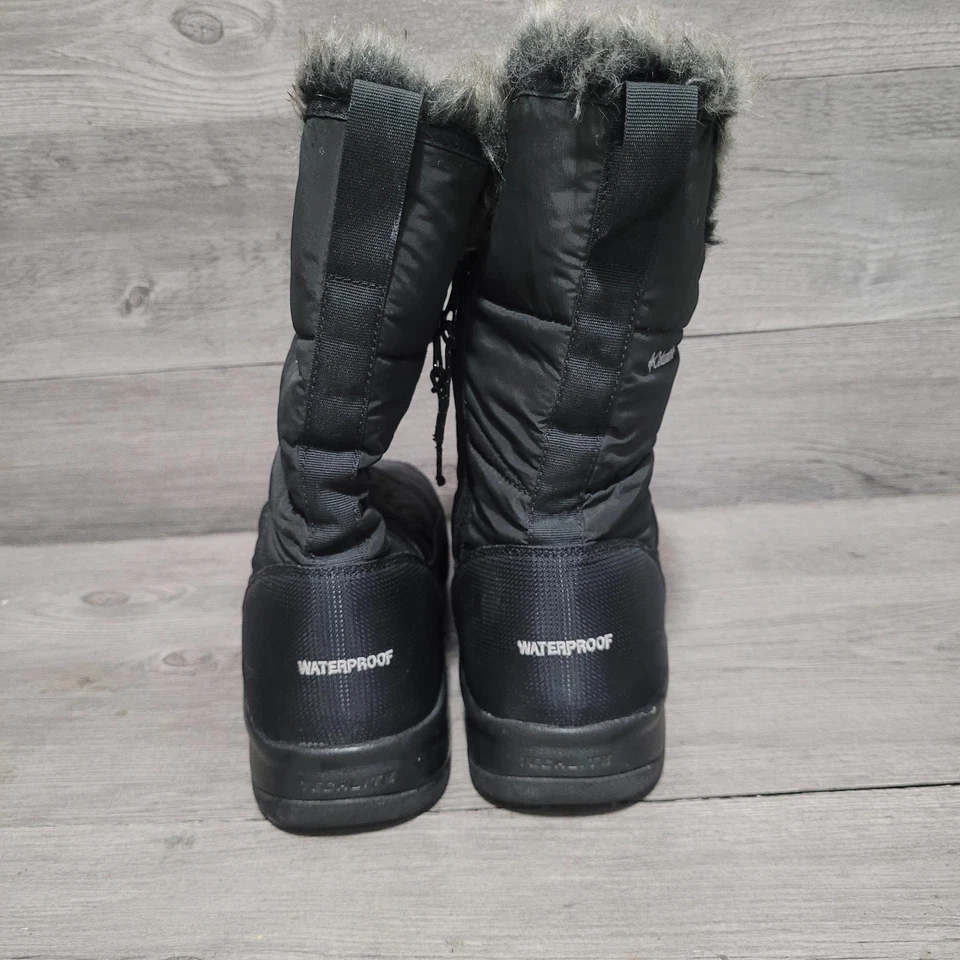Botas de invierno Columbia Minx Slip V para mujer talla 12 negras Foto 3 de 4