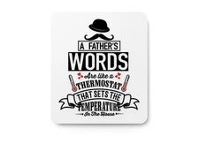 A Father’s Guidance Shapes the Mood | Funny Sign for Office or Home Decor