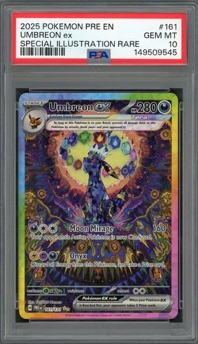 PSA 10 Umbreon ex (SIR) Prismatic Evolutions 161/131 Holo Pokemon Card B8
