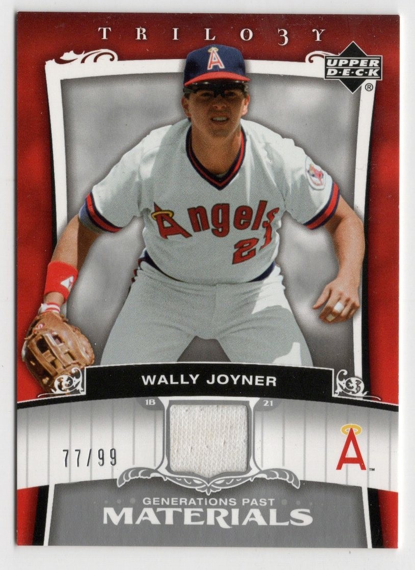Joyner, Wally #PA-JO 2005 Upper Deck Trilogy 77/99 Generations Past Materials