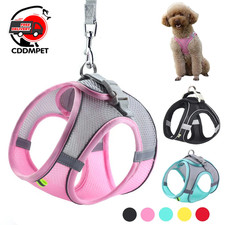 Dog Harness  Leash Set for Small Dogs, Adjustable Puppy Cat Walking Vest Lead