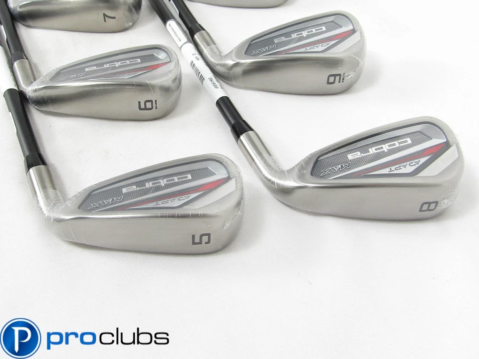 NEW COBRA DS ADAPT MAX IRONS 5-PW GRAPHITE KBS PGI 75 REGULAR FLEX #457628 - Image 2 of 4