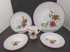 Macbeth Evans Petalware Mountain Flowers Depression Glass (5) Pieces