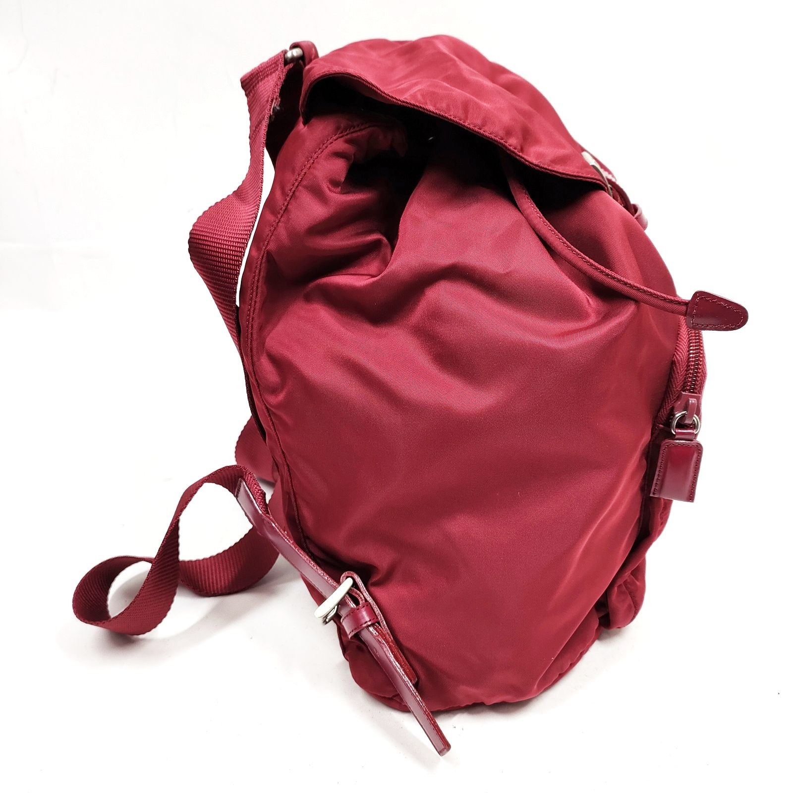 Prada BackPack Bag Red Nylon 458564 - image 3