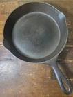 Antique "WAGNER" Block Logo Cast Iron Skillet 1890s No 7 Restored Smooth