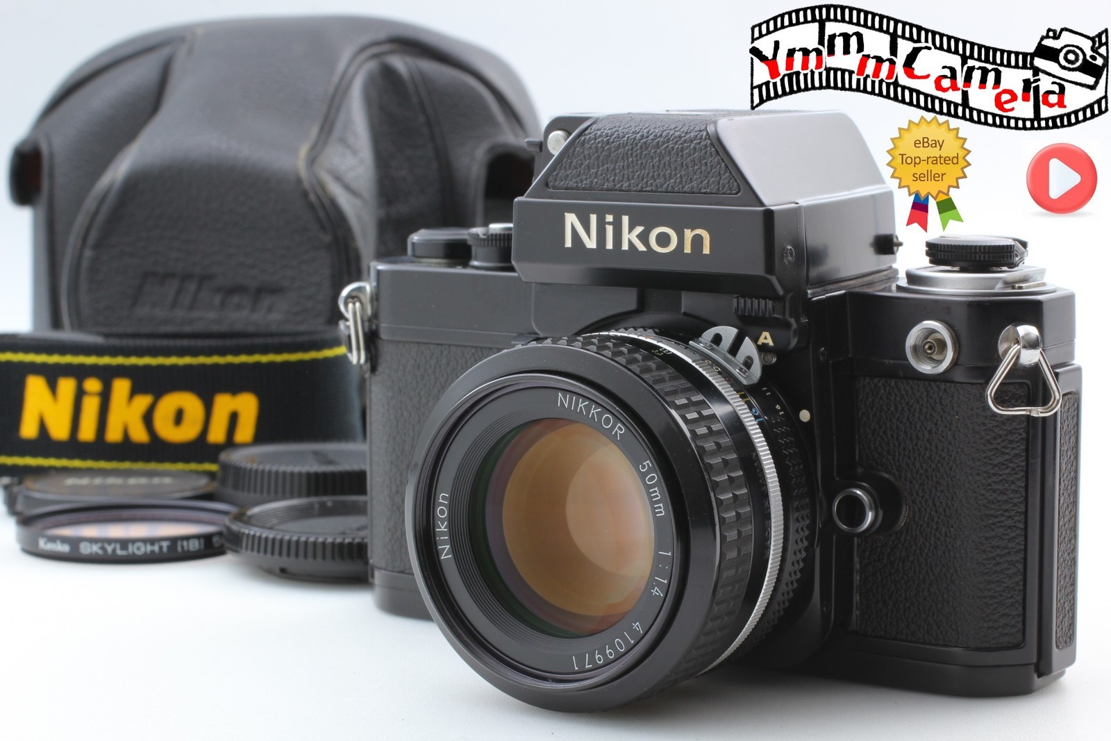 Meter Works[Near MINT w/Case] Nikon F2 Photomic A Film Camera Ai 50mm f1.4 JAPAN