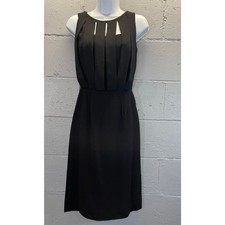 Vintage 1950s Little Black Dress Cocktail Dress Cage Dress Alfred Werber XS