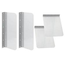 Wall Mounted Stainless Steel Splashbacks Pack of 2 for Sink Bathroom Kitchen