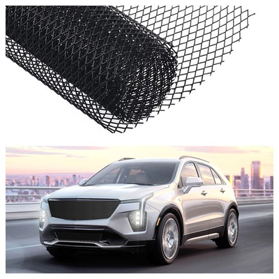 #ad #ad 40x13 Inch Rhombic Hole Car Grill Mesh Trimmable 6x12 mm Universal Guard $18.16