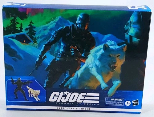 Hasbro G.I. Joe Classified Series 6" Action Figure #52 Snake Eyes & Timber NEW
