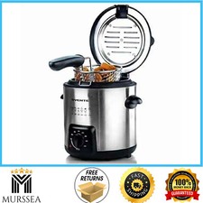 Mini Deep Fryer 0.9 Liter Single Serving Apartment Small Kitchen Appliance