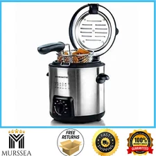 Mini Deep Fryer 0.9 Liter Single Serving Apartment Small Kitchen Appliance
