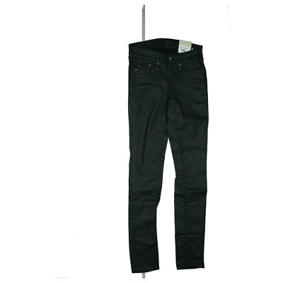 PEPE JEANS Pixie slim Skinny Regular stretch Hose Leder Optik W26 L30 black NEU