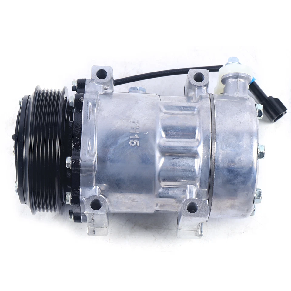 For F69-6003-122 A/C Compressor w/Clutch for Kenworth Peterbilt W900/T800 SD7H15 - Imagem 2 de 4