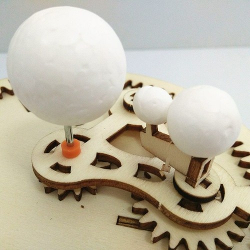 Science Toys Puzzle Modello Astronomia Esperimento Educativo Bambini Kit Elettrico - Foto 4 di 8