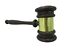 thumbnail 1 - Auction Judges Gavel Hammer Prop Mallet Brown Plastic Costume Accessory Toy