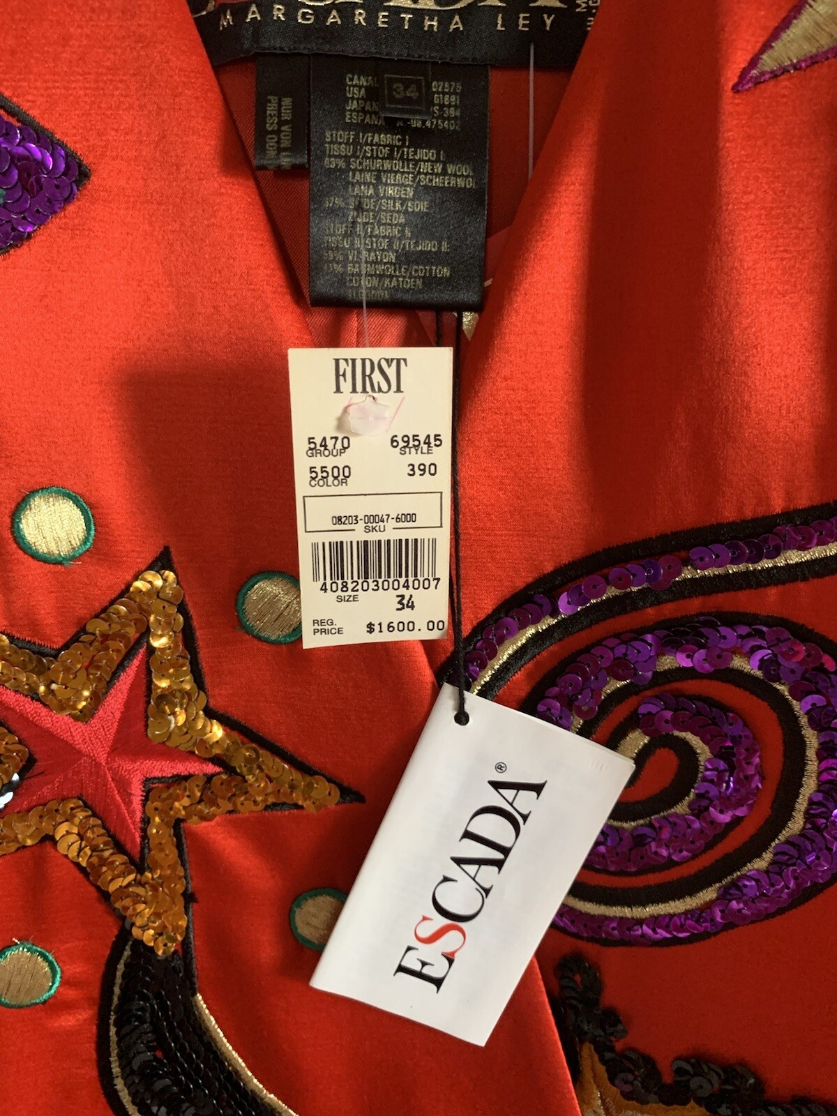 Vintage Escada Jacket with Blouse and Skirt image 4