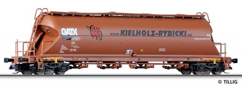 *** Tillig Staubsilowagen „Kielholz-Rybicki“ GATX Staubbehälterwagen TT 15490 ** | Zustand: Neu