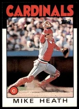 1986 TOPPS TRADED MIKE HEATH . ST. LOUIS CARDINALS #46T