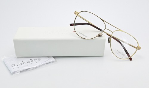 MAKELLOS Potsdam Glasses Frame ME 1018 C1 MUSASHI F7 201 beta Titanium 55-16 - Picture 17 of 23