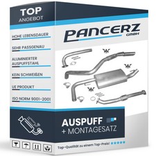 Auspuffanlage für Nissan Pathfinder (R51) 2.5 DCI ohne DPF 05-10 Rohre