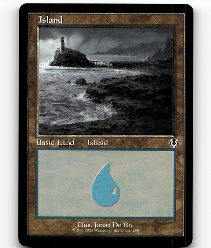NM-Mint, English MTG Foil Island (290) - Foil - Retro Frame