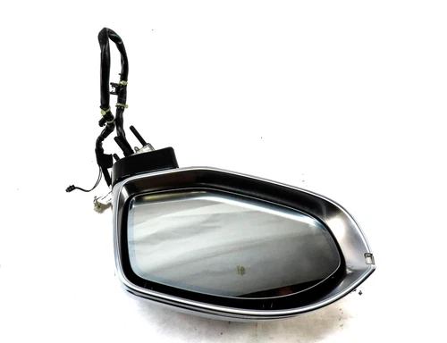 13-17 AUDI S7 (C7) LEFT DOOR MIRROR AUTODIM HEATED BLIND MEM P-FOLD (ALUMINIUM)
