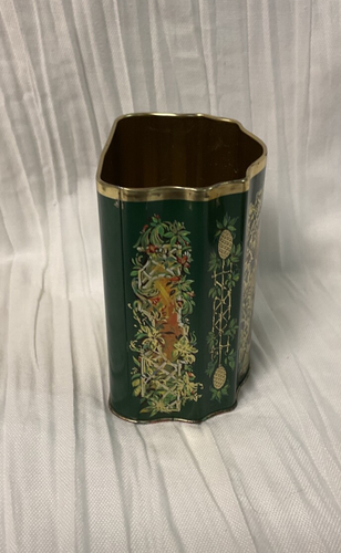 Vintage 1981 Avon Exclusive Christmas Green & Gold Tin Canister - Picture 4 of 7