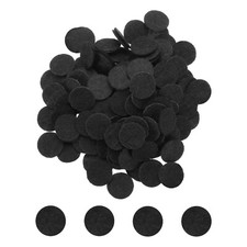 500pcs Round Felt Circles 10mm 3/8" Craft Felt Non-Woven Fabric Pad Black