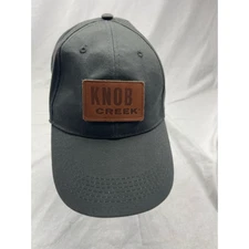 Knob Creek Mens Drink Smart Baseball Cap Hat Gray Logo 6 Panel Bourbon One Size